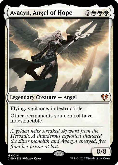 Avacyn, Angel of Hope, carta Magic di tipo Legendary Creature — Angel illustrata da Jason Chan
