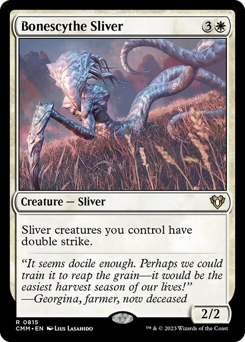 Bonescythe Sliver, carta Magic di tipo Creature — Sliver illustrata da Lius Lasahido
