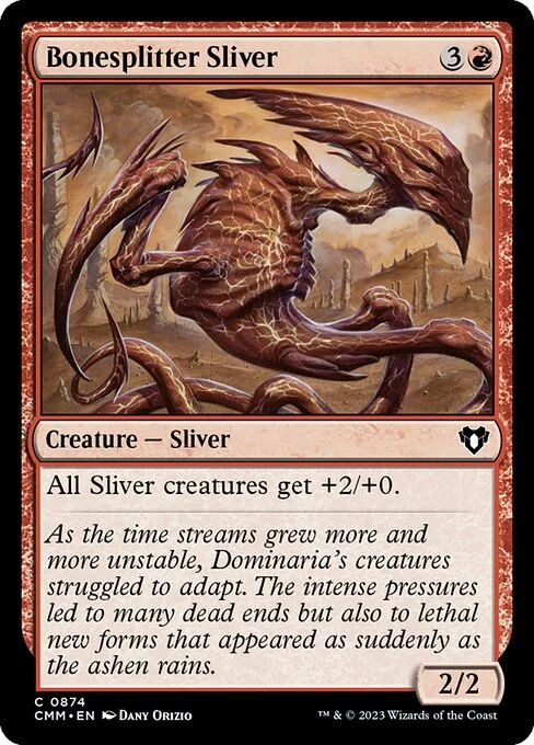 Bonesplitter Sliver, carta Magic di tipo Creature — Sliver illustrata da Dany Orizio