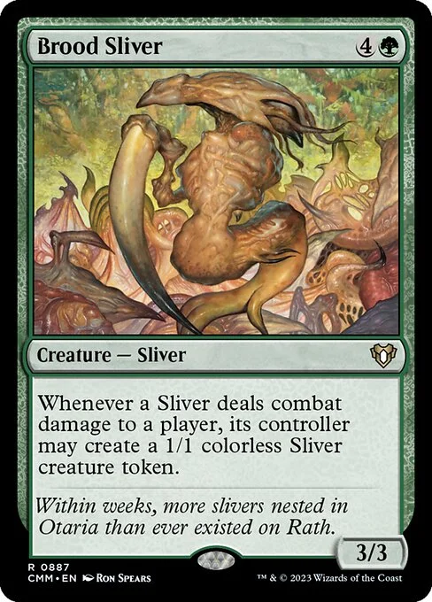 Brood Sliver, carta Magic di tipo Creature — Sliver illustrata da Ron Spears