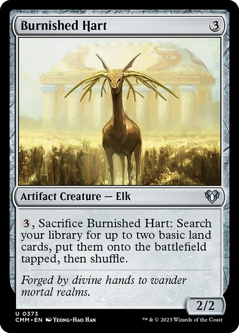 Burnished Hart, carta Magic di tipo Artifact Creature — Elk illustrata da Yeong-Hao Han