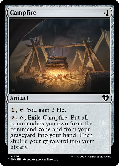Campfire, carta Magic di tipo Artifact illustrata da Edgar Sánchez Hidalgo