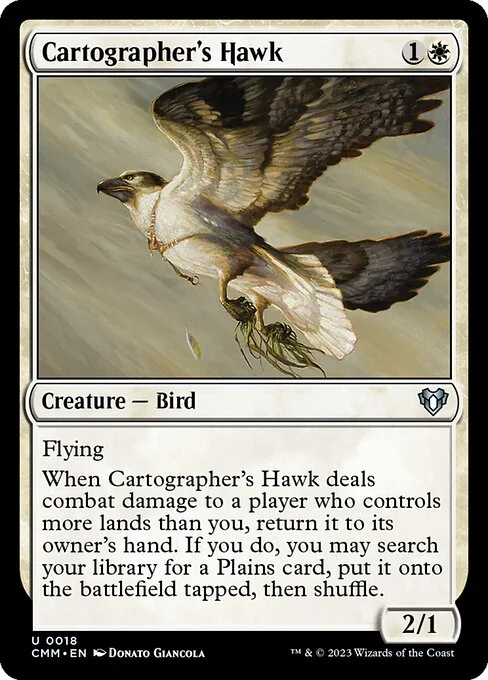 Cartographer's Hawk, carta Magic di tipo Creature — Bird illustrata da Donato Giancola