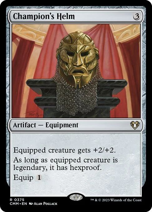 Champion's Helm, carta Magic di tipo Artifact — Equipment illustrata da Alan Pollack
