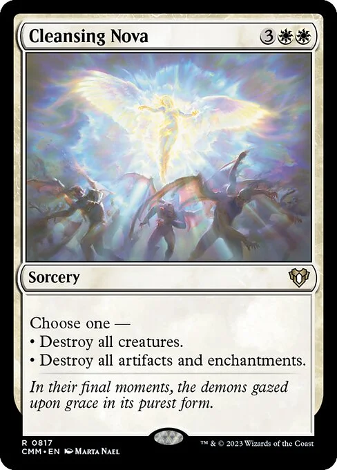 Cleansing Nova, carta Magic di tipo Sorcery illustrata da Marta Nael