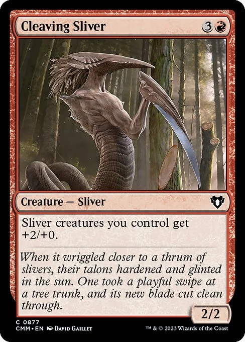 Cleaving Sliver, carta Magic di tipo Creature — Sliver illustrata da David Gaillet