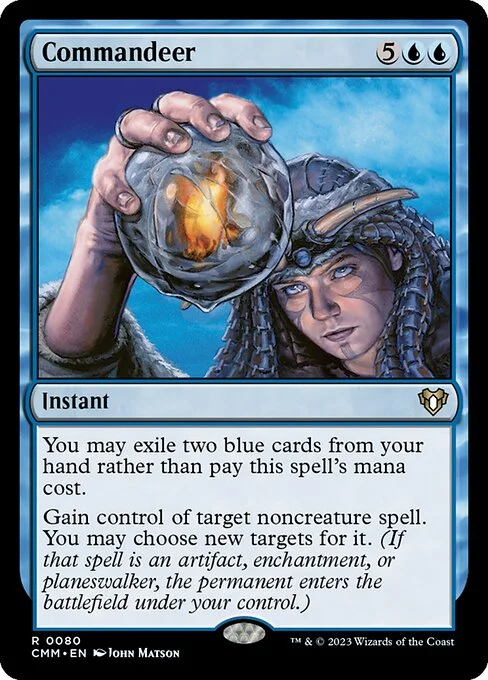 Commandeer, carta Magic di tipo Instant illustrata da John Matson