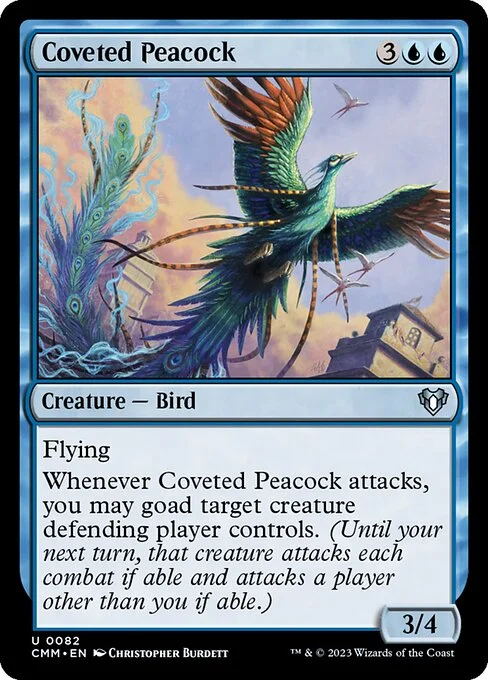 Coveted Peacock, carta Magic di tipo Creature — Bird illustrata da Christopher Burdett