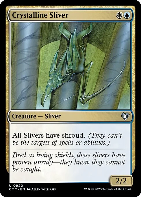 Crystalline Sliver, carta Magic di tipo Creature — Sliver illustrata da Allen Williams