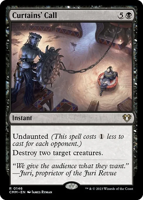 Curtains' Call, carta Magic di tipo Instant illustrata da James Ryman