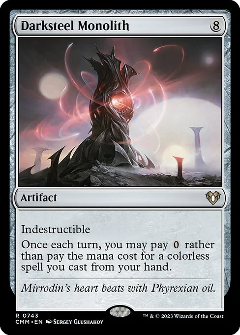 Darksteel Monolith, carta Magic di tipo Artifact illustrata da Sergey Glushakov