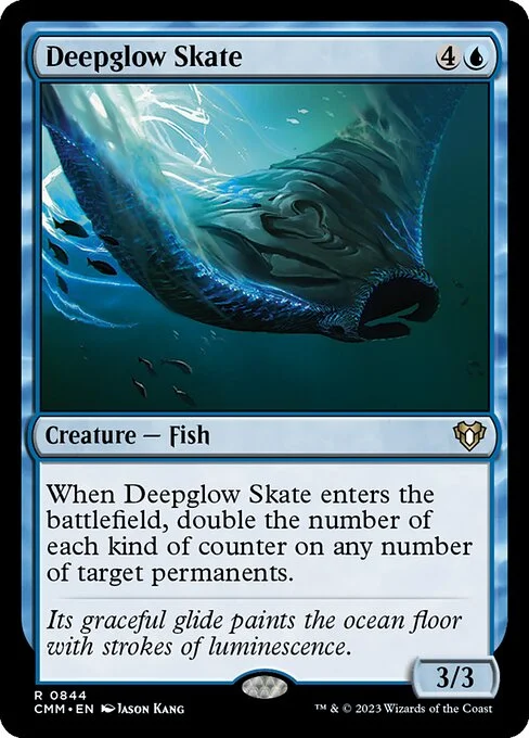 Deepglow Skate, carta Magic di tipo Creature — Fish illustrata da Jason Kang