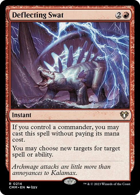 Deflecting Swat, carta Magic di tipo Instant illustrata da Izzy