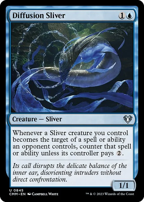 Diffusion Sliver, carta Magic di tipo Creature — Sliver illustrata da Campbell White