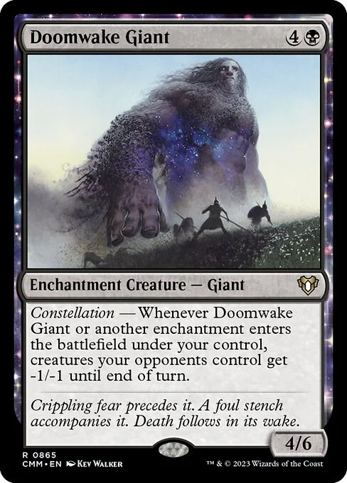 Doomwake Giant, carta Magic di tipo Enchantment Creature — Giant illustrata da Kev Walker