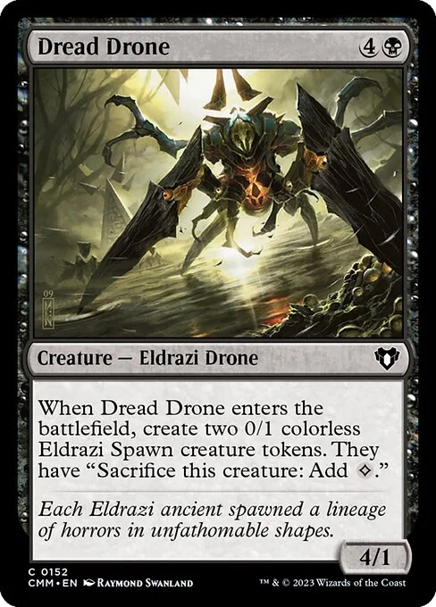 Dread Drone, carta Magic di tipo Creature — Eldrazi Drone illustrata da Raymond Swanland