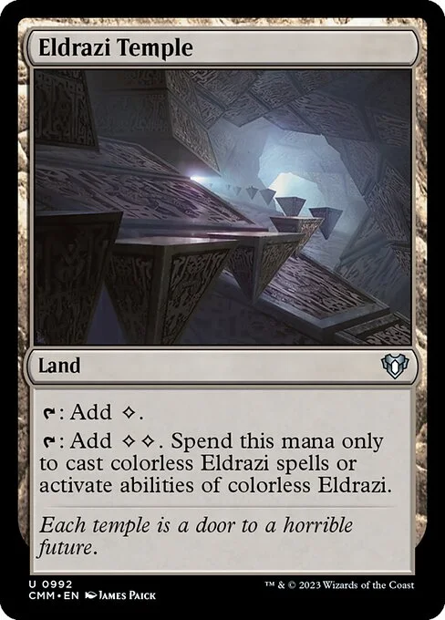 Eldrazi Temple, carta Magic di tipo Land illustrata da James Paick