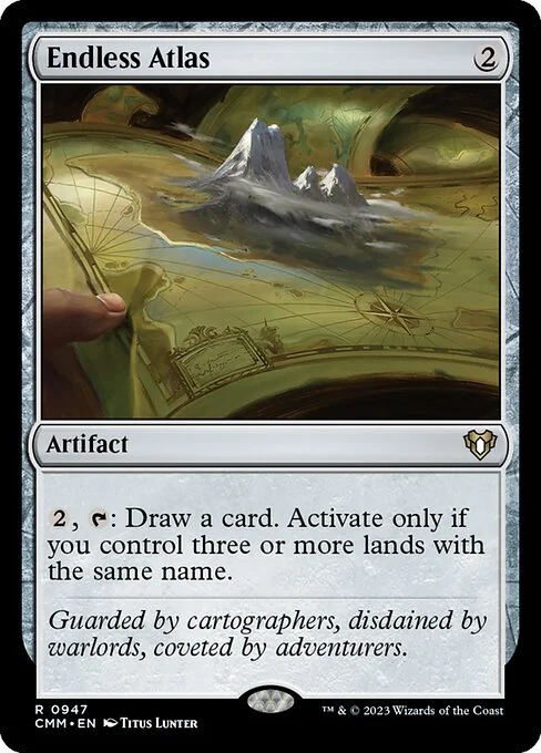 Endless Atlas, carta Magic di tipo Artifact illustrata da Titus Lunter