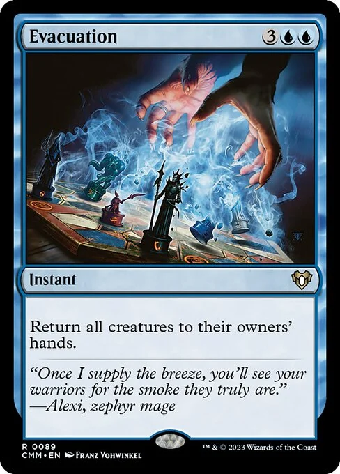 Evacuation, carta Magic di tipo Instant illustrata da Franz Vohwinkel