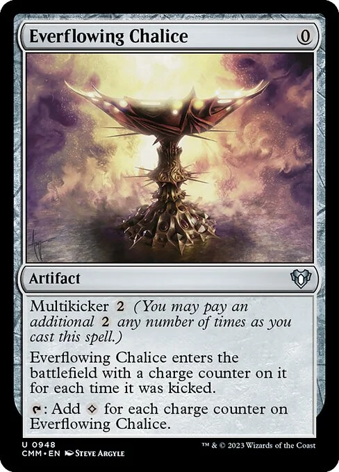 Everflowing Chalice, carta Magic di tipo Artifact illustrata da Steve Argyle