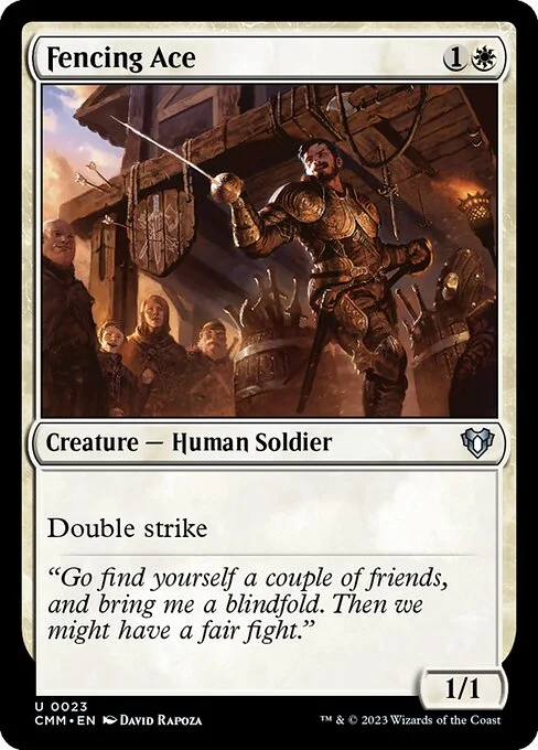 Fencing Ace, carta Magic di tipo Creature — Human Soldier illustrata da David Rapoza