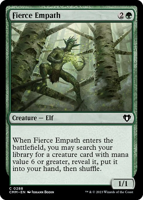 Fierce Empath, carta Magic di tipo Creature — Elf illustrata da Johann Bodin