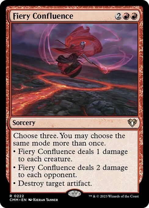 Fiery Confluence, carta Magic di tipo Sorcery illustrata da Kieran Yanner