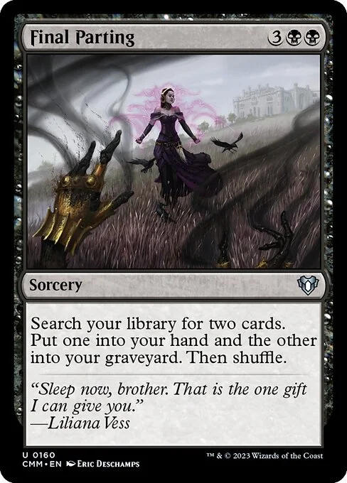 Final Parting, carta Magic di tipo Sorcery illustrata da Eric Deschamps
