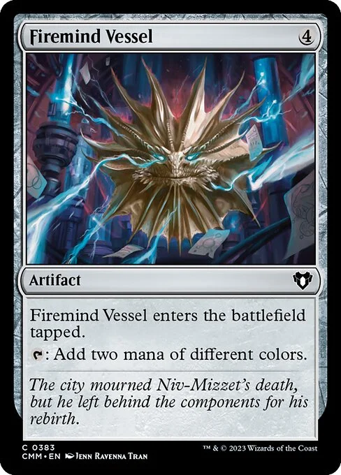 Firemind Vessel, carta Magic di tipo Artifact illustrata da Ravenna Tran