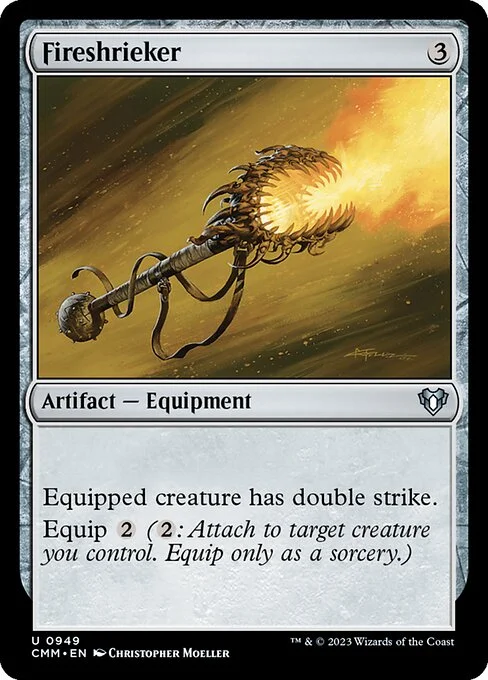 Fireshrieker, carta Magic di tipo Artifact — Equipment illustrata da Christopher Moeller