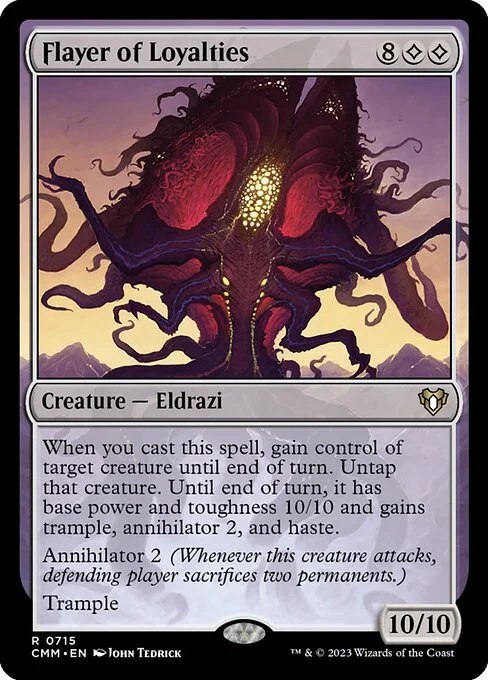 Flayer of Loyalties, carta Magic di tipo Creature — Eldrazi illustrata da John Tedrick