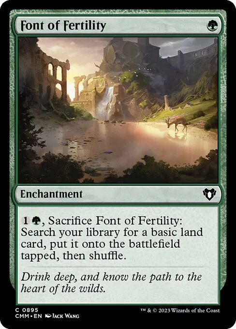 Font of Fertility, carta Magic di tipo Enchantment illustrata da Jack Wang