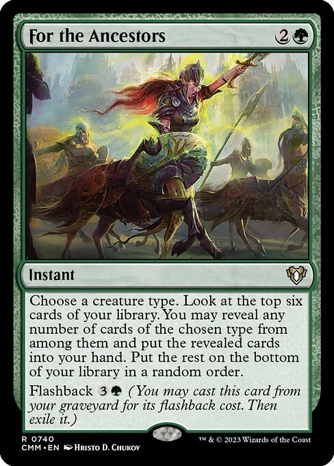 For the Ancestors, carta Magic di tipo Instant illustrata da Hristo D. Chukov