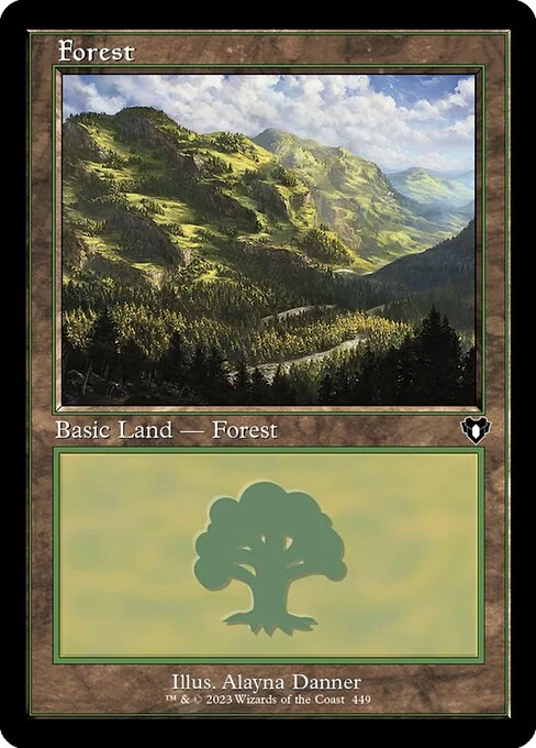 Forest, carta Magic di tipo Basic Land — Forest illustrata da Alayna Danner