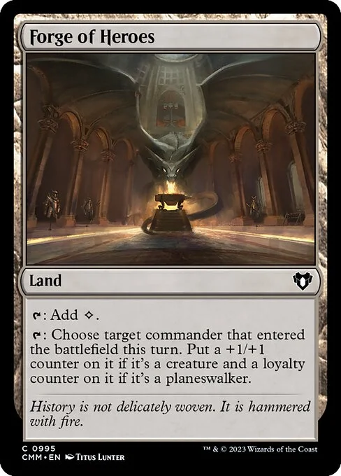 Forge of Heroes, carta Magic di tipo Land illustrata da Titus Lunter