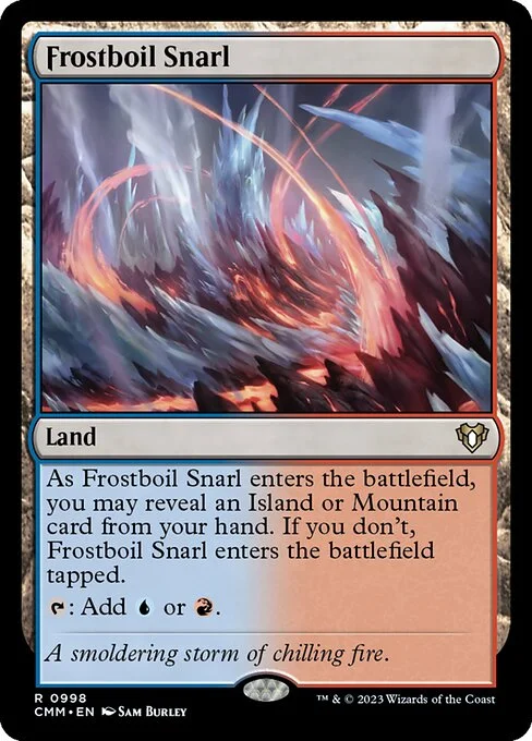 Frostboil Snarl, carta Magic di tipo Land illustrata da Sam Burley