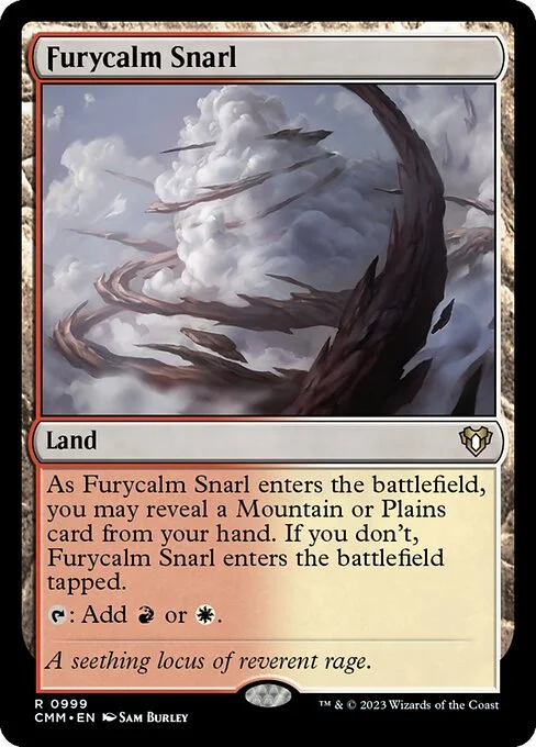 Furycalm Snarl, carta Magic di tipo Land illustrata da Sam Burley
