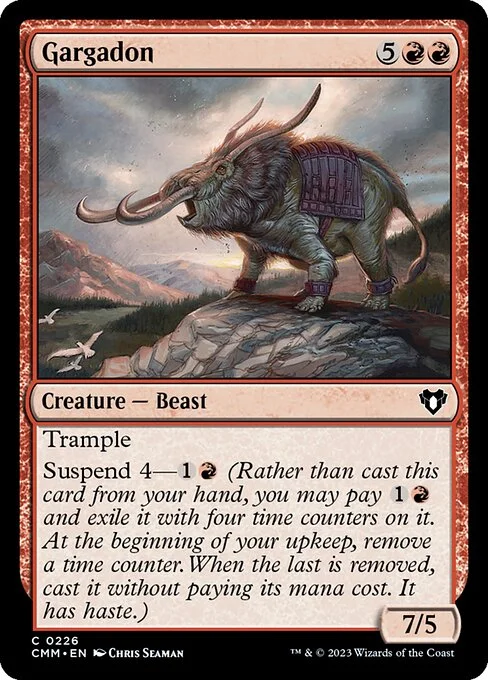Gargadon, carta Magic di tipo Creature — Beast illustrata da Chris Seaman