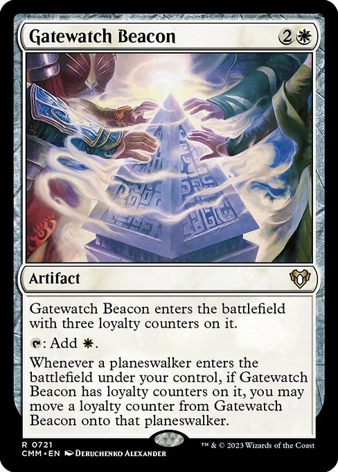 Gatewatch Beacon, carta Magic di tipo Artifact illustrata da Deruchenko Alexander