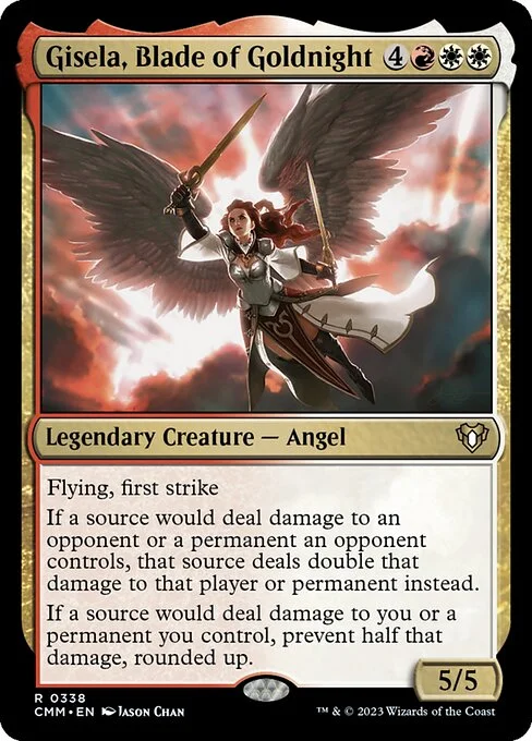 Gisela, Blade of Goldnight, carta Magic di tipo Legendary Creature — Angel illustrata da Jason Chan