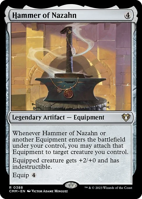 Hammer of Nazahn, carta Magic di tipo Legendary Artifact — Equipment illustrata da Victor Adame Minguez