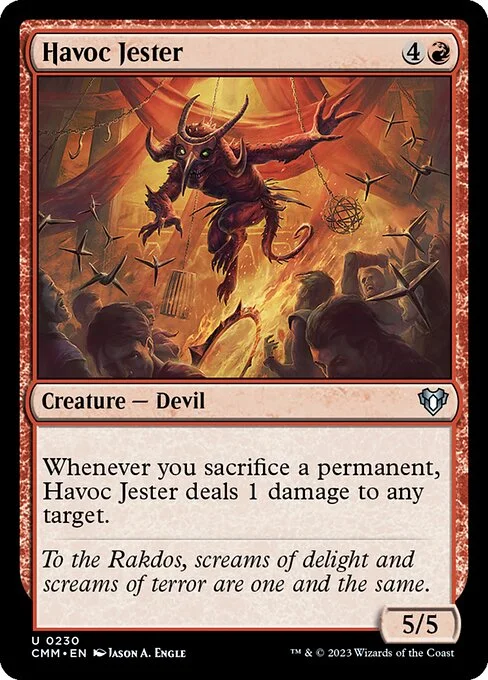 Havoc Jester, carta Magic di tipo Creature — Devil illustrata da Jason A. Engle