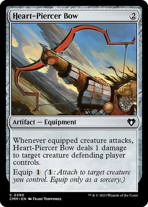 Heart-Piercer Bow, carta Magic di tipo Artifact — Equipment illustrata da Franz Vohwinkel