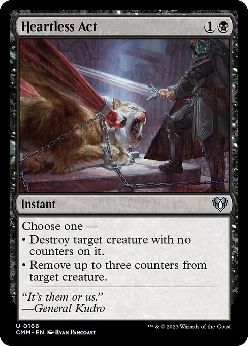 Heartless Act, carta Magic di tipo Instant illustrata da Ryan Pancoast