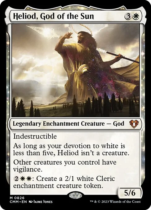 Heliod, God of the Sun, carta Magic di tipo Legendary Enchantment Creature — God illustrata da Jaime Jones