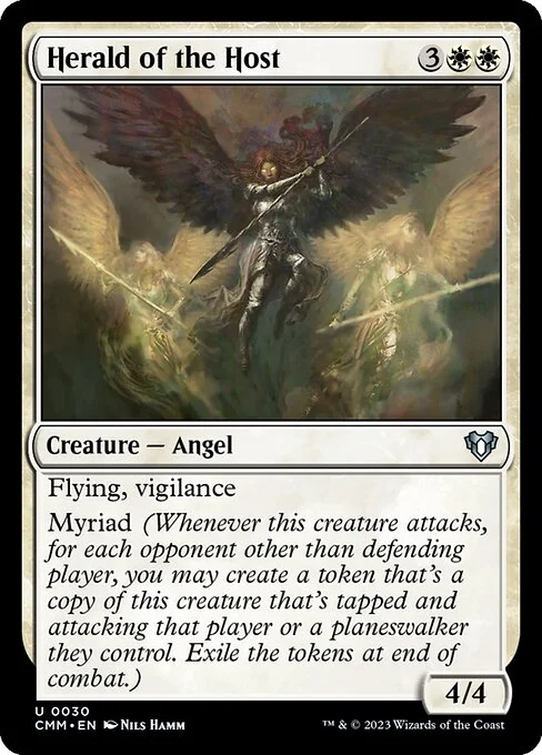 Herald of the Host, carta Magic di tipo Creature — Angel illustrata da Nils Hamm