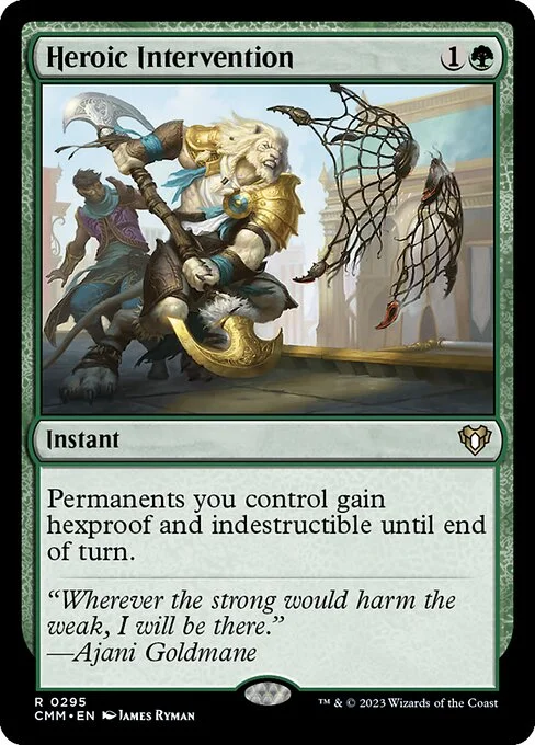 Heroic Intervention, carta Magic di tipo Instant illustrata da James Ryman