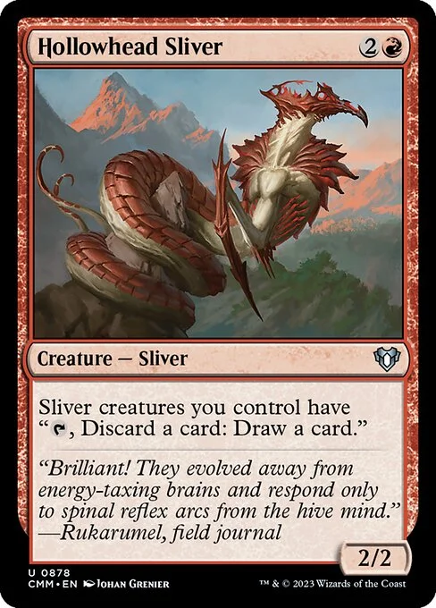 Hollowhead Sliver, carta Magic di tipo Creature — Sliver illustrata da Johan Grenier