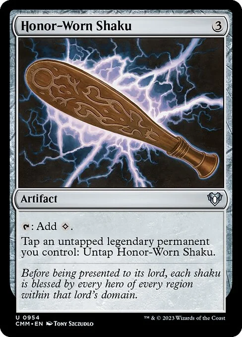 Honor-Worn Shaku, carta Magic di tipo Artifact illustrata da Tony Szczudlo