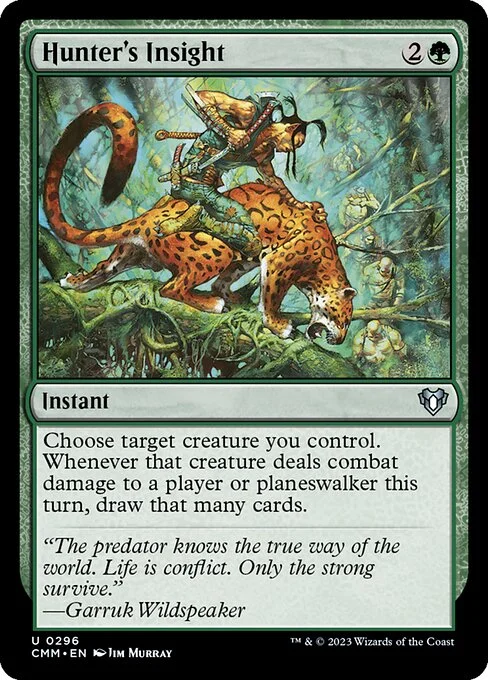 Hunter's Insight, carta Magic di tipo Instant illustrata da Jim Murray